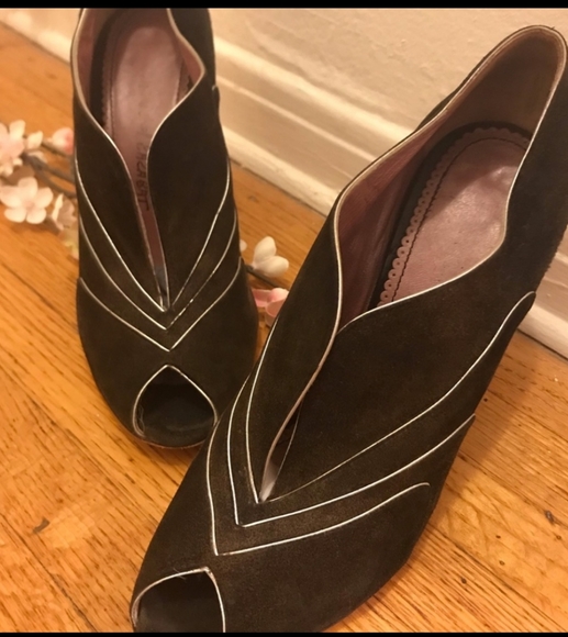 Jean-Michel Cazabat Shoes - PEEP TOE STILETTO JEAN-MICHEL CAZABAT ☆ SIZE 8.5